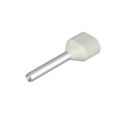 9037390000 - 5mm White Twin Wire Ferrule for 0.5mm² Conductors  (Pack of 500)