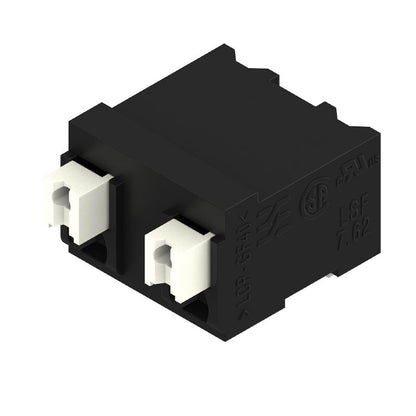 1869260000 - 7.62mm Black PCB Terminal with 90° Configuration and Push-In Mechanism  (Pack of 46)