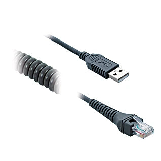 ZDNV010 - 2.4m PVC Interface Cable with USB-A and RJ50 Connectors