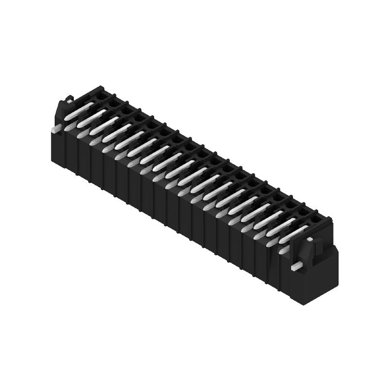 1290020000 - 36-Pole Black PCB Male Header, 1.5mm Pin, 90° Angle  (Pack of 24)