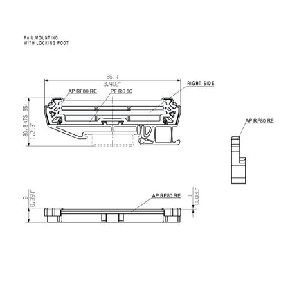 8156200000 - DIN Rail End Plate, IP20, 30mm Wide, Pebble Grey  (Pack of 20)