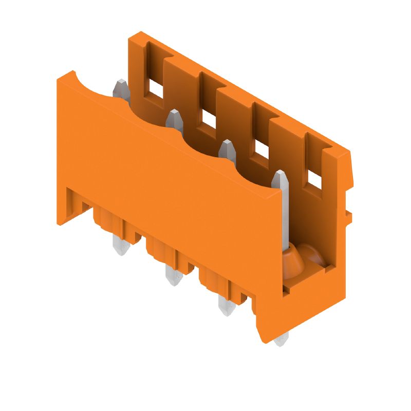 1146380000 - 5.08mm PCB Plug-In Connector, 4 Poles, THT Solder, Orange Box  (Pack of 100)