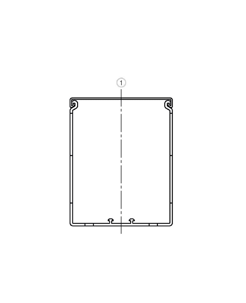 2589470000 - PVC Cable Duct 60mm x 120mm x 2000mm with Lid  (Pack of 16)