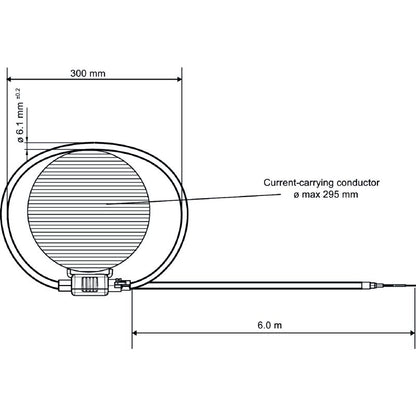 2865880000 - 300mm Rogowski Coil for AC Measurement, 6m Cable, 100-5000A