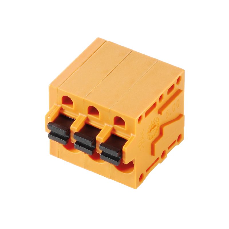 1331710000 - 3-Pole Orange PCB Terminal, 5mm Pitch, 90° Angle  (Pack of 90)
