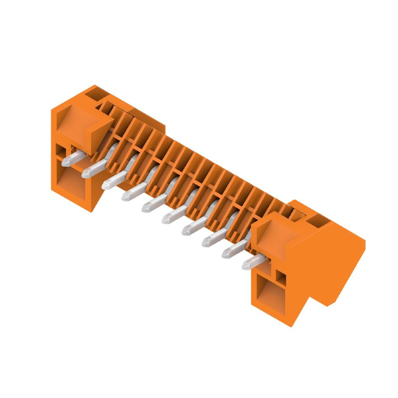 1643410000 - 10-Pole 3.5mm PCB Connector, Orange, 135° Angle  (Pack of 42)