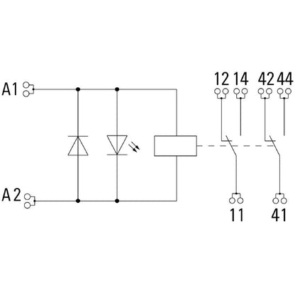2576110000 - 24VDC Relay Module with 2 CO Contacts, 10A Current  (Pack of 10)