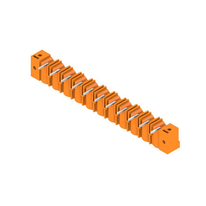 1124390000 - 11-Pole 7.62mm Male PCB Connector, 3.2mm Pins, Orange  (Pack of 18)