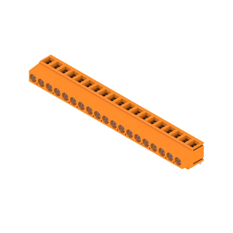 9995120000 - 5.08mm Orange PCB Terminal, 19 Poles, 180° Outlet  (Pack of 50)
