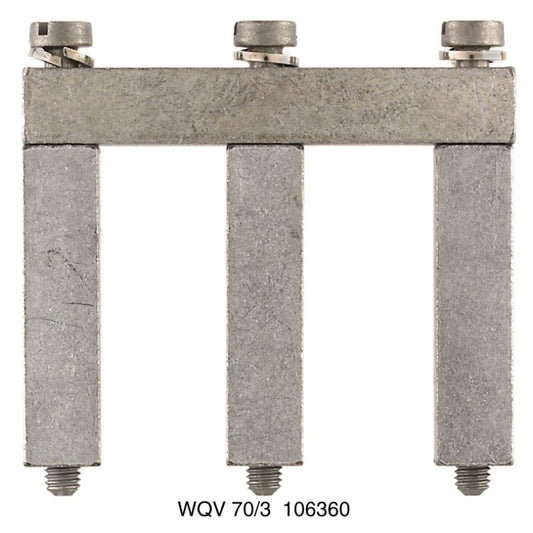 1063600000 - 27mm Wide Silver-Grey Cross-Connector for 3 Poles  (Pack of 5)