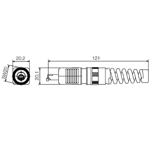 1963170000 - Tool-Free Version 4 RJ45 Plug for Cat.6A Cables  (Pack of 10)
