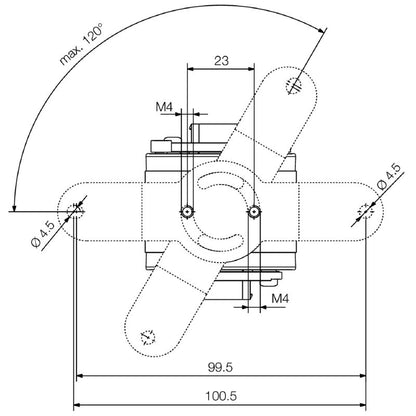 1068870000 - IP65 Junction Box with RJ45 Connector, 60mm Depth, Aluminum Housing