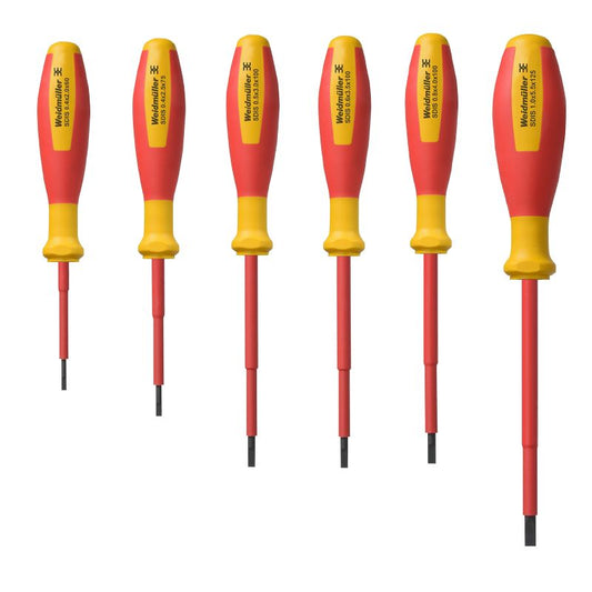 2749770000 - VDE Insulated Slotted Screwdriver Set in Cardboard Box