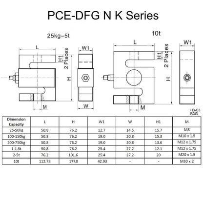 PCE-DFG N 50K - High-Resolution Force Gauge with USB, 6m Cable