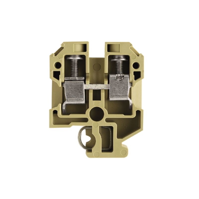 0193260000 - 6 mm² SAK 6N Feed-Through Terminal Block, 41 A, Beige/Yellow  (Pack of 100)