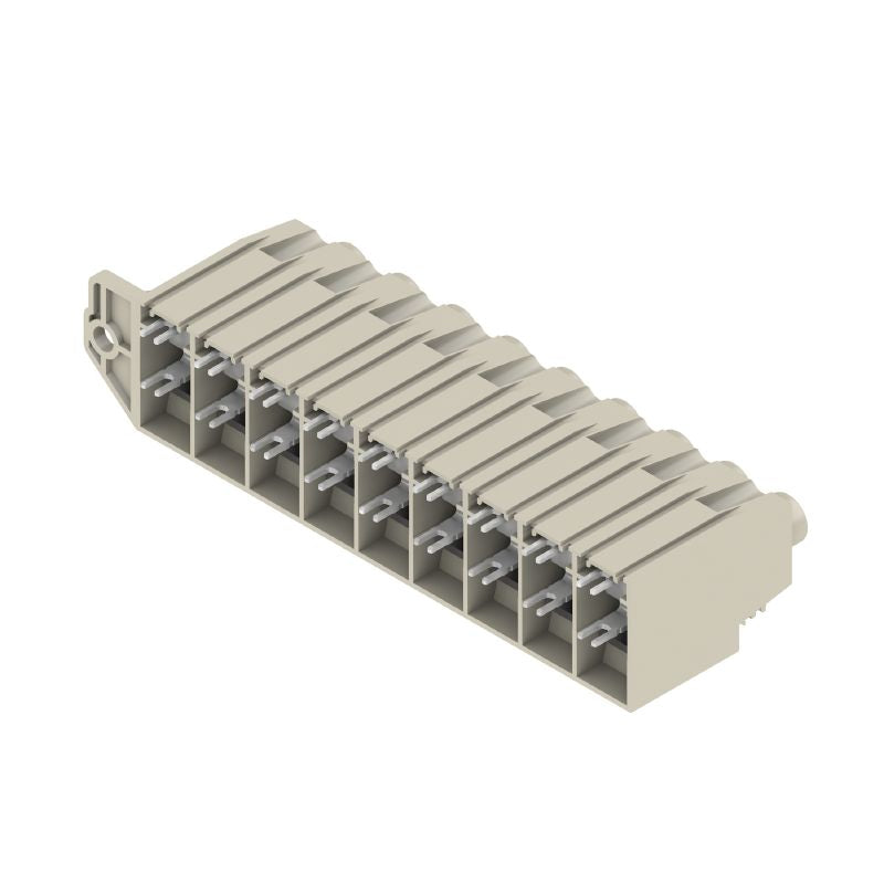 1386990000 - 15mm Pitch THT 9-Pole Circuit Board Terminal in Pebble Grey  (Pack of 8)