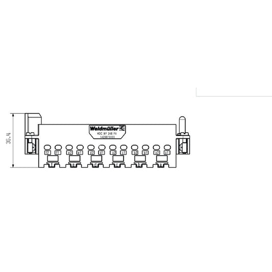 1429070000 - Reliable HDC MF 24B FA Zinc Connector, -40°C to 125°C