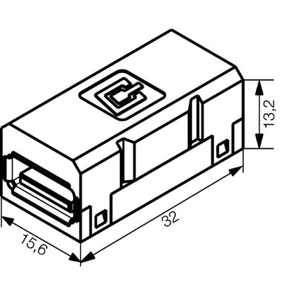 1019570000 - USB Type A Flange Insert, RoHS Compliant, Reliable Design