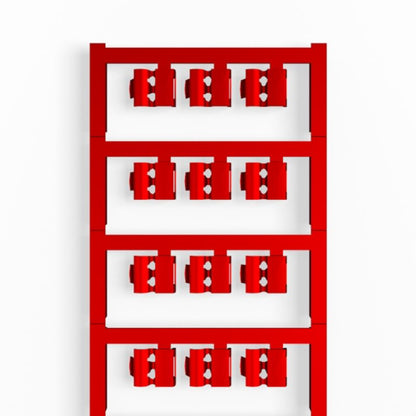 1758320003 - Red Slim Fix Clip for Cables 3-5mm, 12x5.8mm  (Pack of 120)
