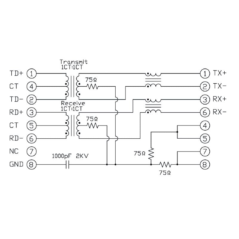 2564410000 - 90° RJ45 Transformer Jack with 8 Poles, Durable PA 9T  (Pack of 200)