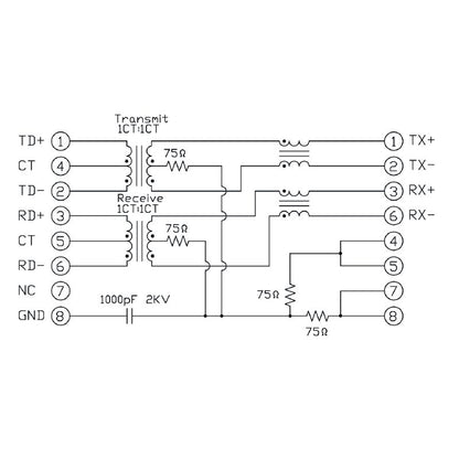 2564410000 - 90° RJ45 Transformer Jack with 8 Poles, Durable PA 9T  (Pack of 200)