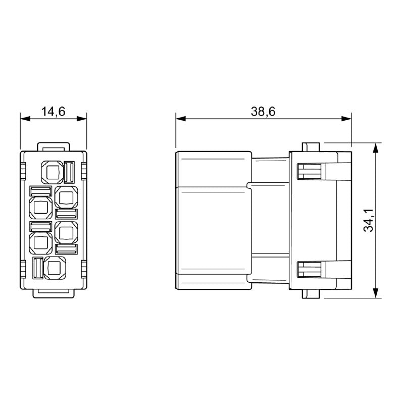 2748420000 - 500V Signal Module with 6 Poles and PUSH IN Connection