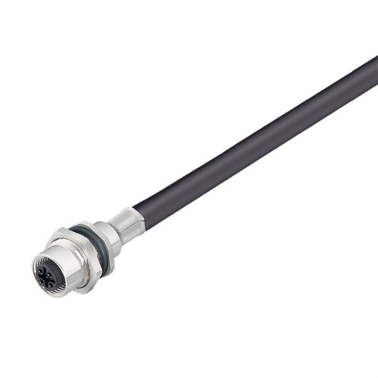 1222270050 - 0.5m M12 Connector with 5 Poles & PG 9 Gland
