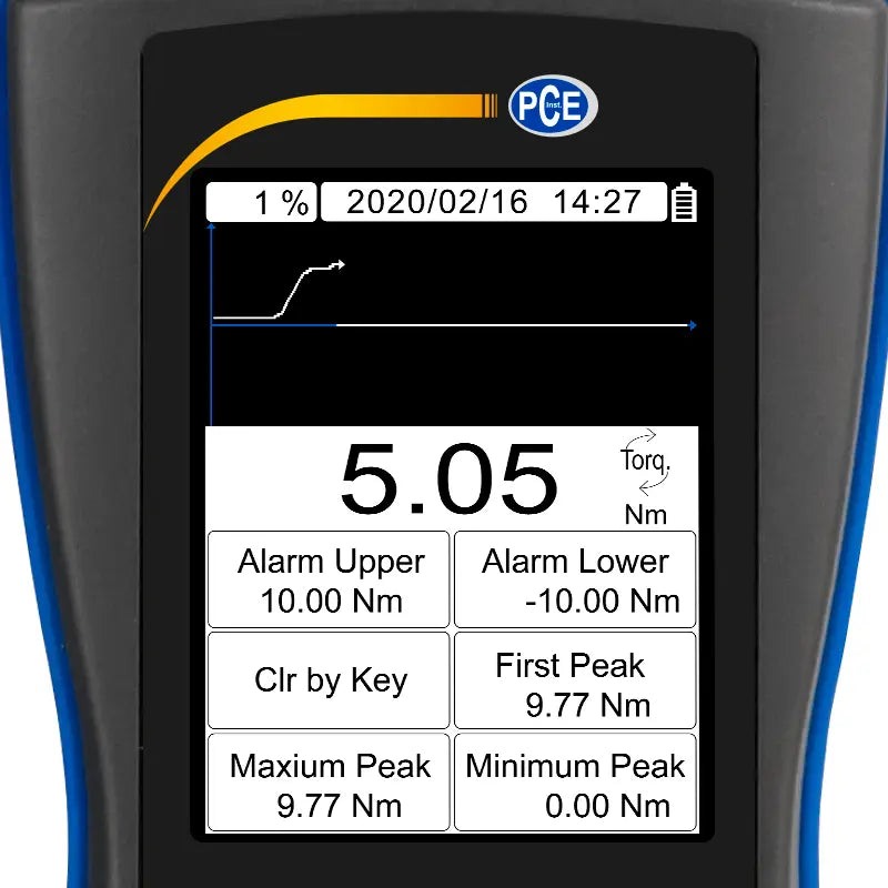 PCE-DFG N 10TW - 10 Nm Torque Meter with 1/2" Transducer & PEAK Function