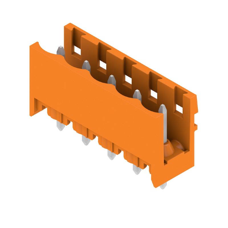 1146410000 - 5.08mm PCB Male Connector with Orange Housing, 180° Angle  (Pack of 50)