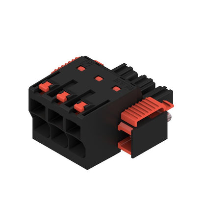 2493350000 - 10.16mm 3-Pole Female PCB Connector, 180° PUSH IN  (Pack of 24)