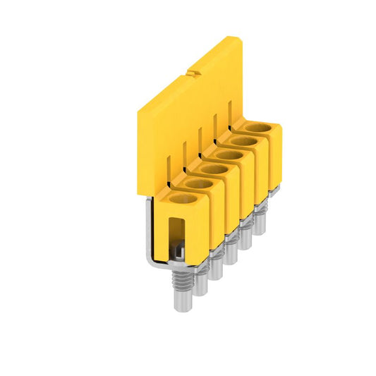 1054060000 - Yellow 6-Pole Cross-Connector, 32A Rated, 7mm Width  (Pack of 10)