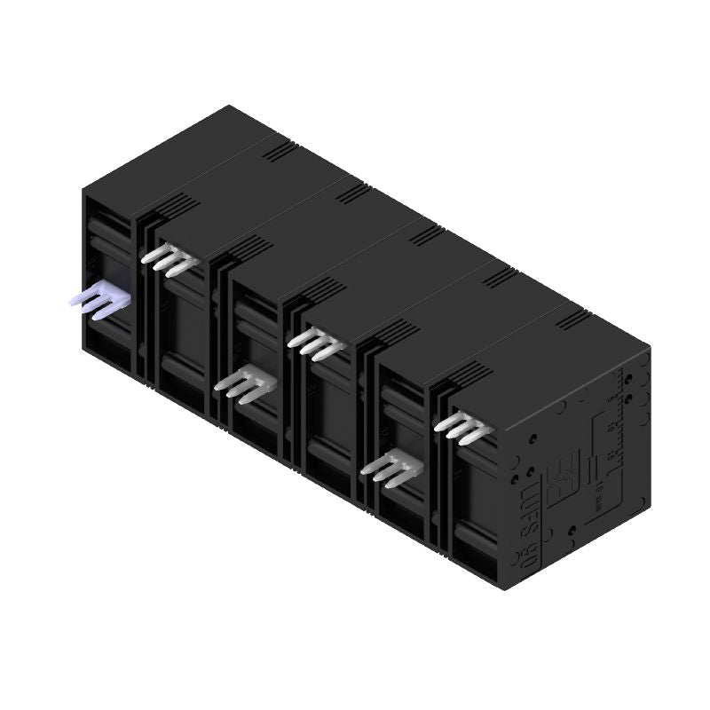 2500660000 - 15mm 6-Pole Printed Circuit Board Terminal Block, Black  (Pack of 10)