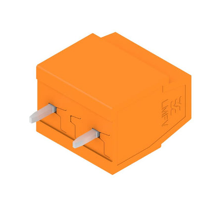 2787570000 - 7.50mm 2-Pole PCB Terminal, 90° Angle, Orange, PUSH IN  (Pack of 288)