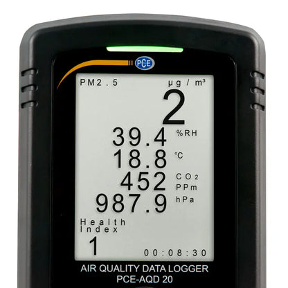 PCE-AQD 20 - Air Quality Logger with Temp, Humidity, CO2, PM2.5 Monitoring