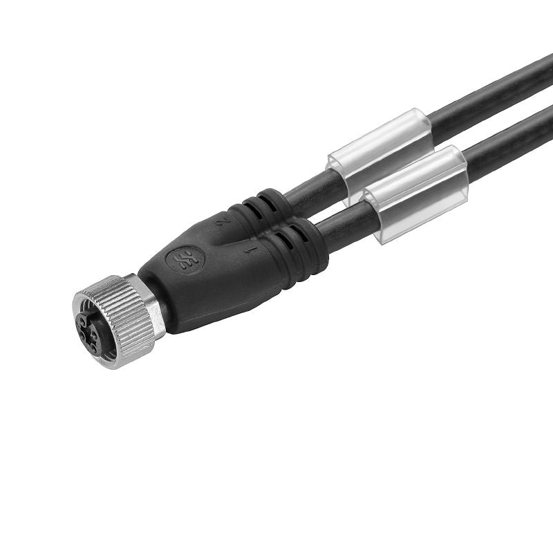 1106800010 - M12 3-Pole Sensor/Actuator Line, 0.1m Length