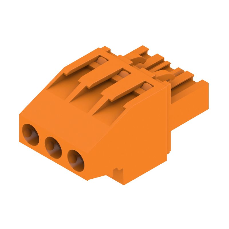 1958860000 - 5mm 3-Pole Female Connector at 270° Angle  (Pack of 120)