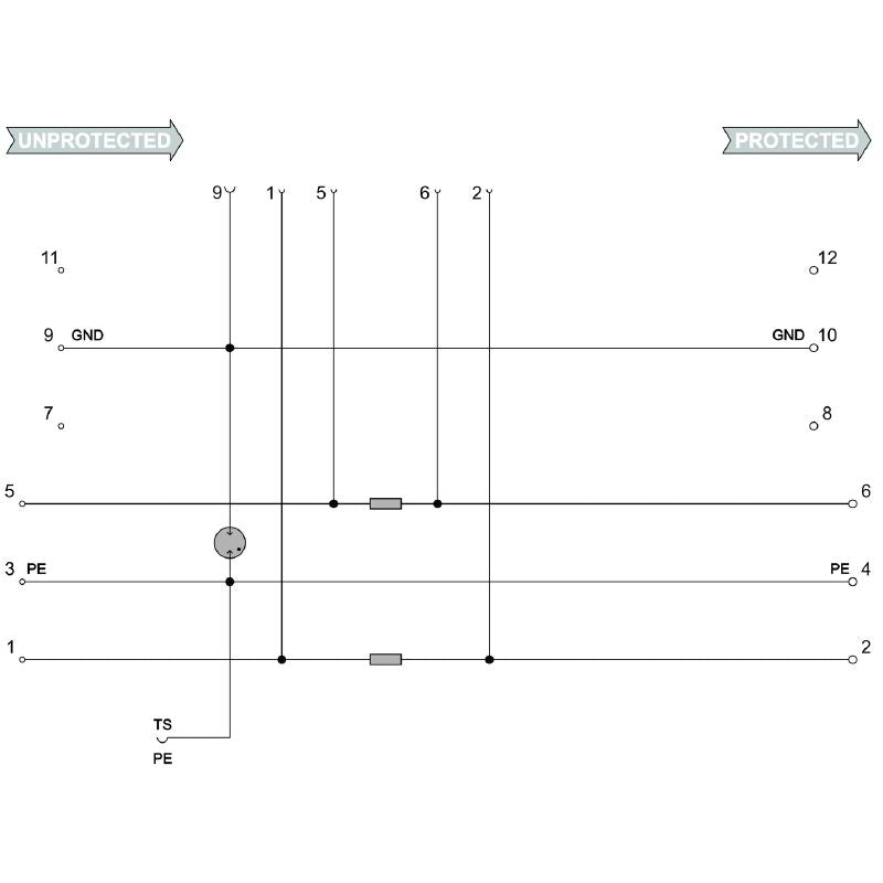 8924290000 - Flange-Mounted Housing for Floating-Ground Powered Cables