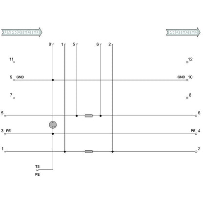8924290000 - Flange-Mounted Housing for Floating-Ground Powered Cables