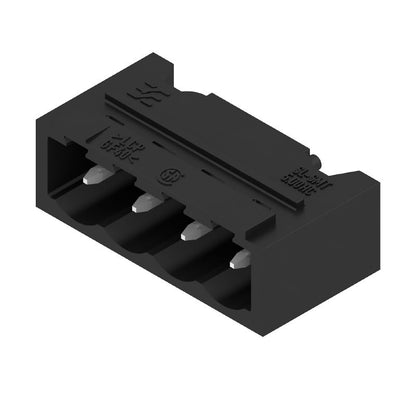 1840140000 - 5.00mm Male PCB Connector, 4-Pole, 90° Angle, THT, Black  (Pack of 100)