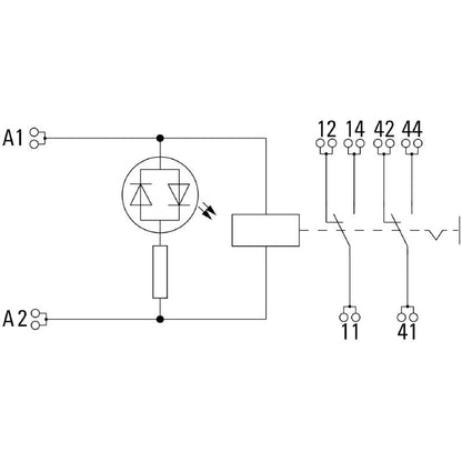 8921090000 - 24VAC Relay Module with Test Button & 12A Capacity  (Pack of 10)