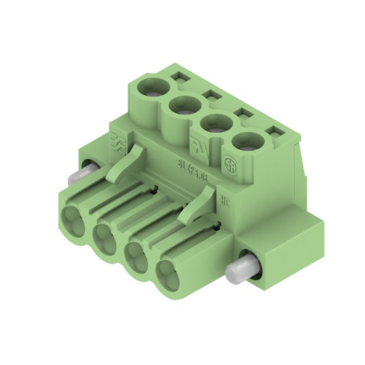 1223800000 - 5.08mm 4-Pole PCB Connector, 180° Angle, 60 Units  (Pack of 60)