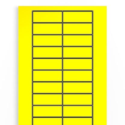 1686210000 - Yellow Acrylic Device Markers, 22x56mm - 600 pcs  (Pack of 25)