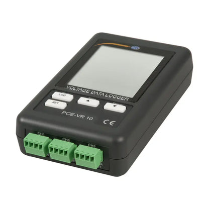 PCE-VR 10 - 3-Channel Voltage Logger with 10V Capacity & LCD Display