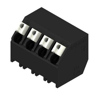 1884550000 - 5mm Pitch Black PCB Terminal with 135° Angle and 4 Poles  (Pack of 28)