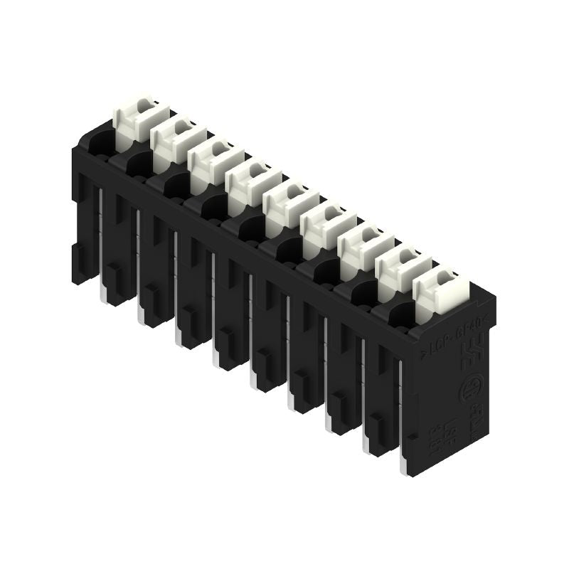 1869960000 - 3.81mm Push-In Connector for PCB, 9 Poles, Black Finish  (Pack of 15)