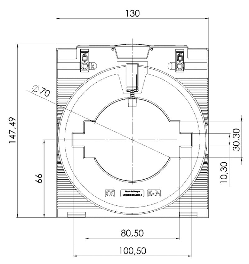 CMA-101-2500-5A-10VA-0,5 - 2500A Current Transformer, 5A Output, RoHS Compliant