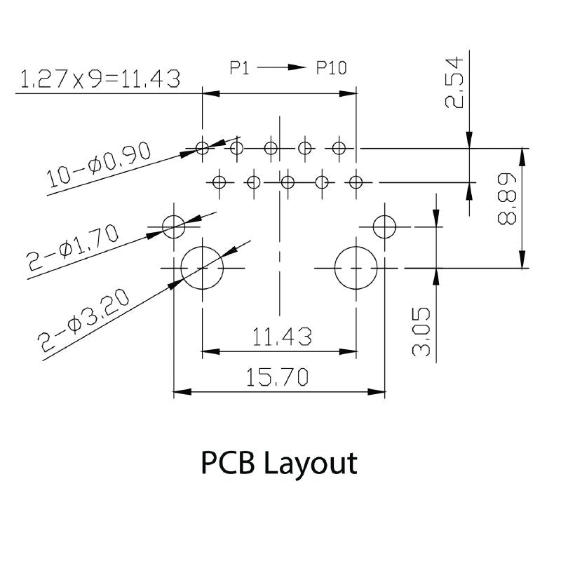 2564440000 - 90° RJ45 Transformer Jack for PCB, 750 Cycles, 1000 Mbps  (Pack of 200)