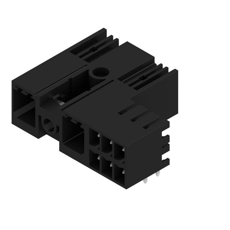 1089570000 - 7.62mm Black PCB Connector with Middle Screw Flange  (Pack of 48)