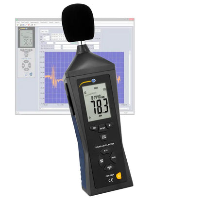 PCE-322A - Class II Portable Decibel Meter with Data-Logging Functionality