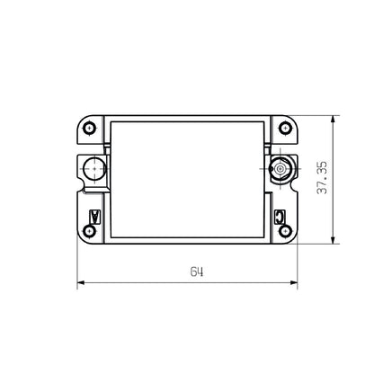 2736920000 - Diecast Zinc Modular Product with 3 Slots, 57.2g